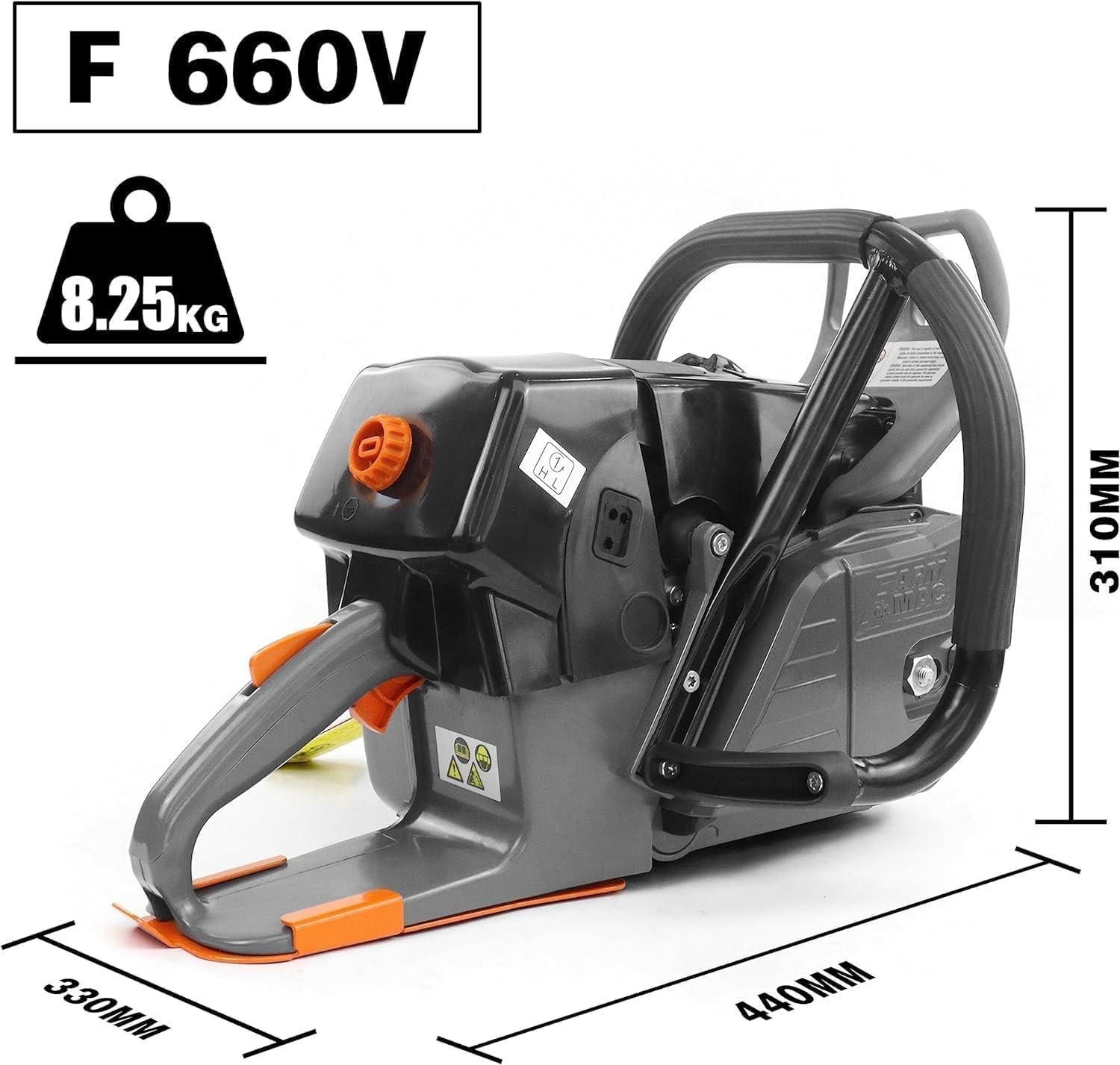 Power Meets Precision: Our Review of the FARMMAC F660V Chainsaw