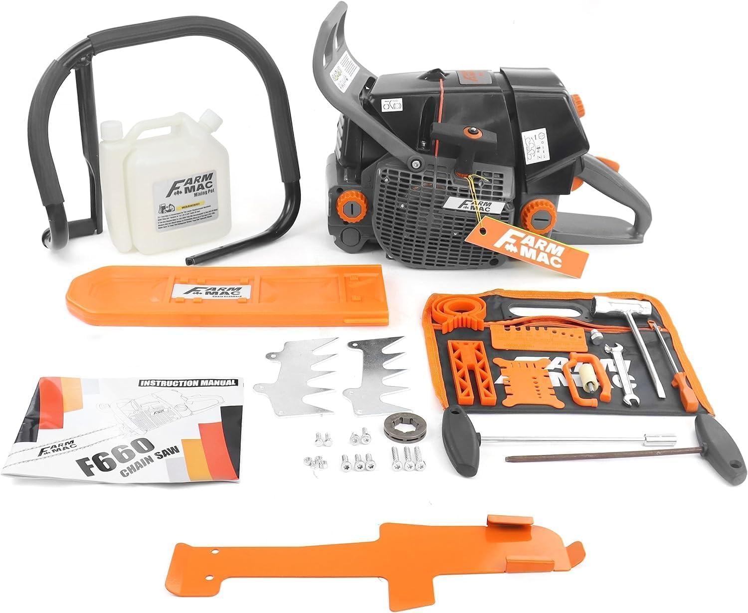 Power Meets Precision: Our Review of the FARMMAC F660V Chainsaw